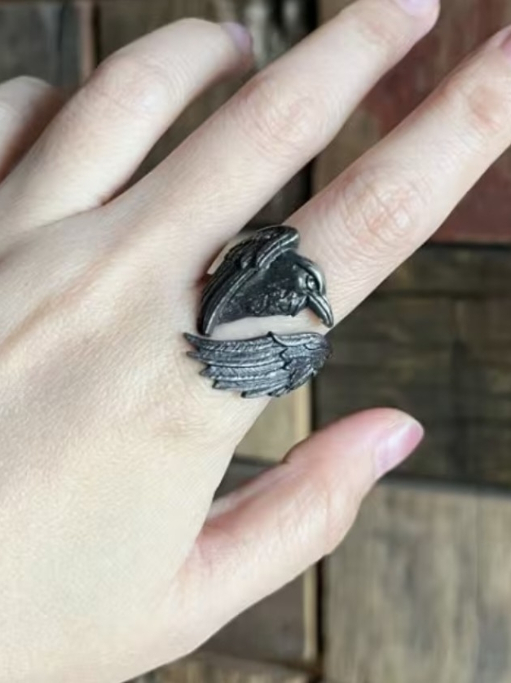 Raven Wing Ring - Women's Statement Jewelry